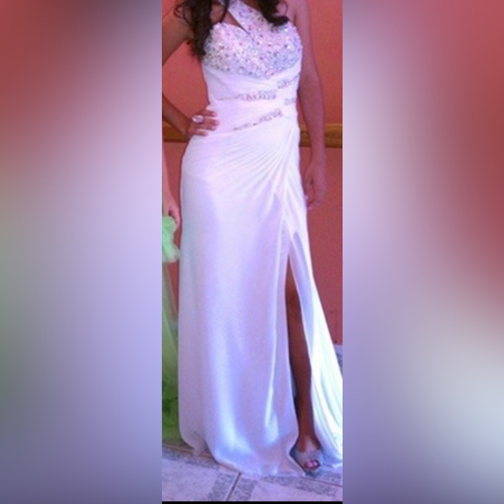 White formal dress